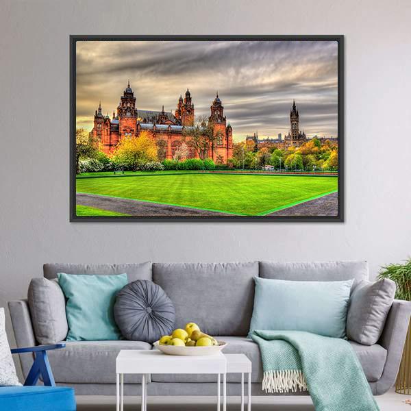 Kelvingrove Museum Canvas Wall Art-3 Horizontal-Gallery Wrap-25" x 16"-Tiaracle
