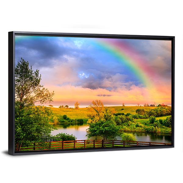 Kentucky Countryside Canvas Wall Art-5 Horizontal-Gallery Wrap-22" x 12"-Tiaracle