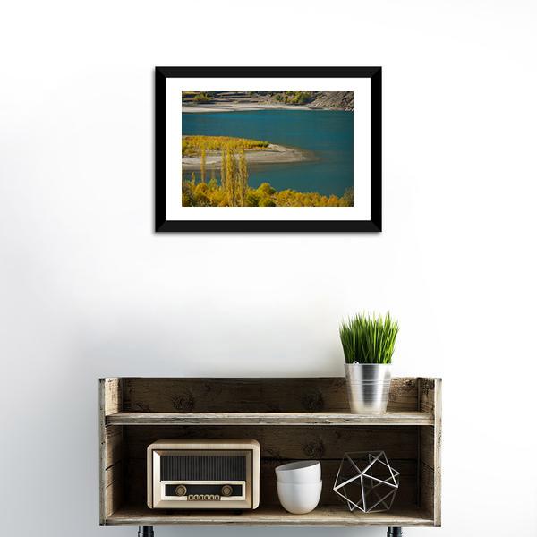 Khalti Lake Pakistan Canvas Wall Art-1 Piece-Framed Print-20" x 16"-Tiaracle