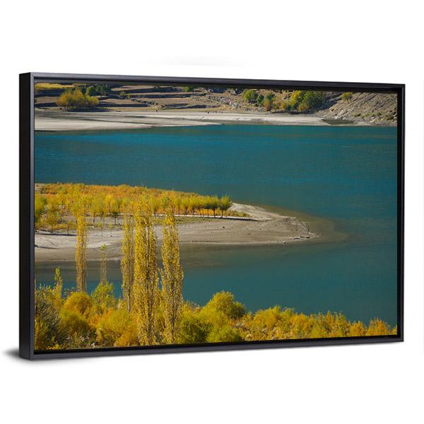 Khalti Lake Pakistan Canvas Wall Art-5 Horizontal-Gallery Wrap-22" x 12"-Tiaracle