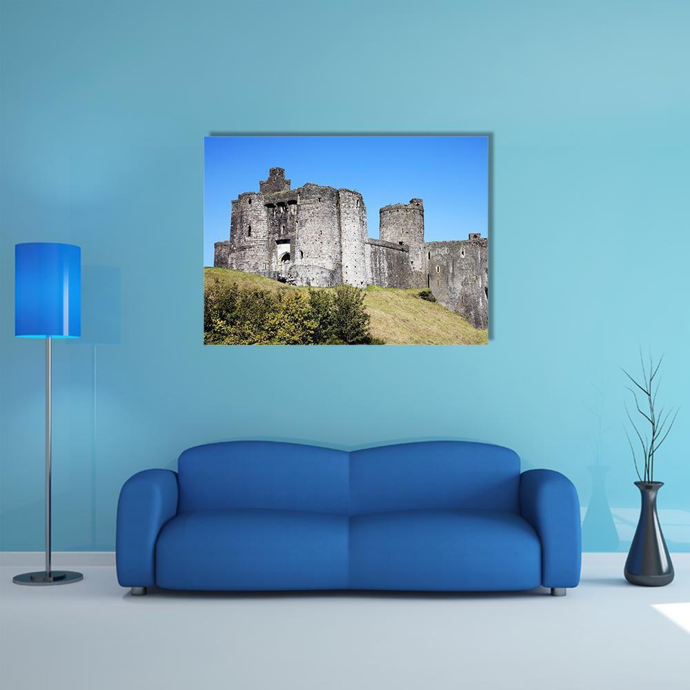 Kidwelly Castle Canvas Wall Art-1 Piece-Gallery Wrap-48" x 32"-Tiaracle