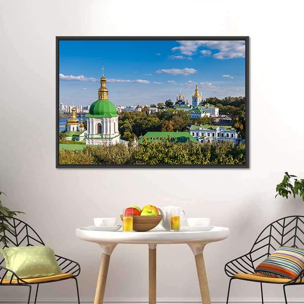 Kiev Pechersk Lavra Ukraine Canvas Wall Art-3 Horizontal-Gallery Wrap-25" x 16"-Tiaracle
