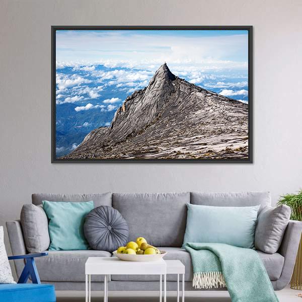 Kinabalu Mount In Sabah Canvas Wall Art-3 Horizontal-Gallery Wrap-25" x 16"-Tiaracle