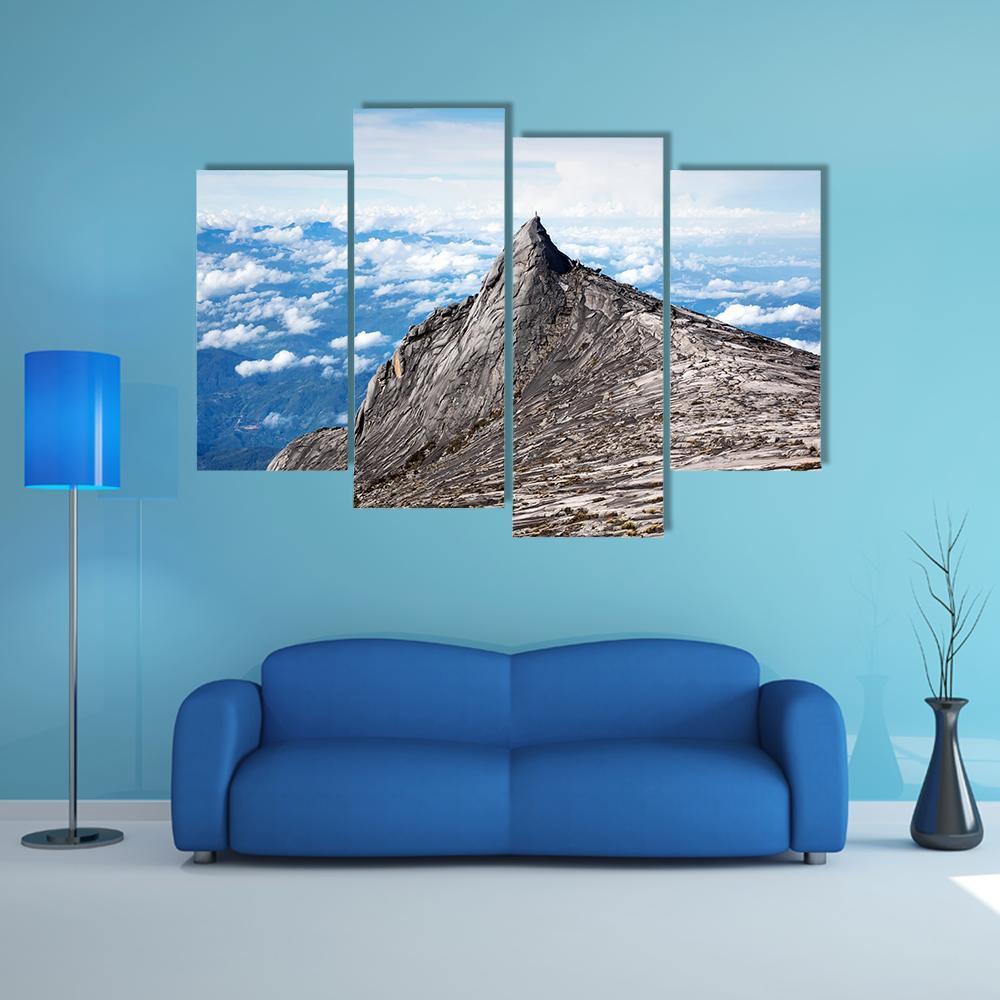 Kinabalu Mount In Sabah Canvas Wall Art-4 Pop-Gallery Wrap-50" x 32"-Tiaracle