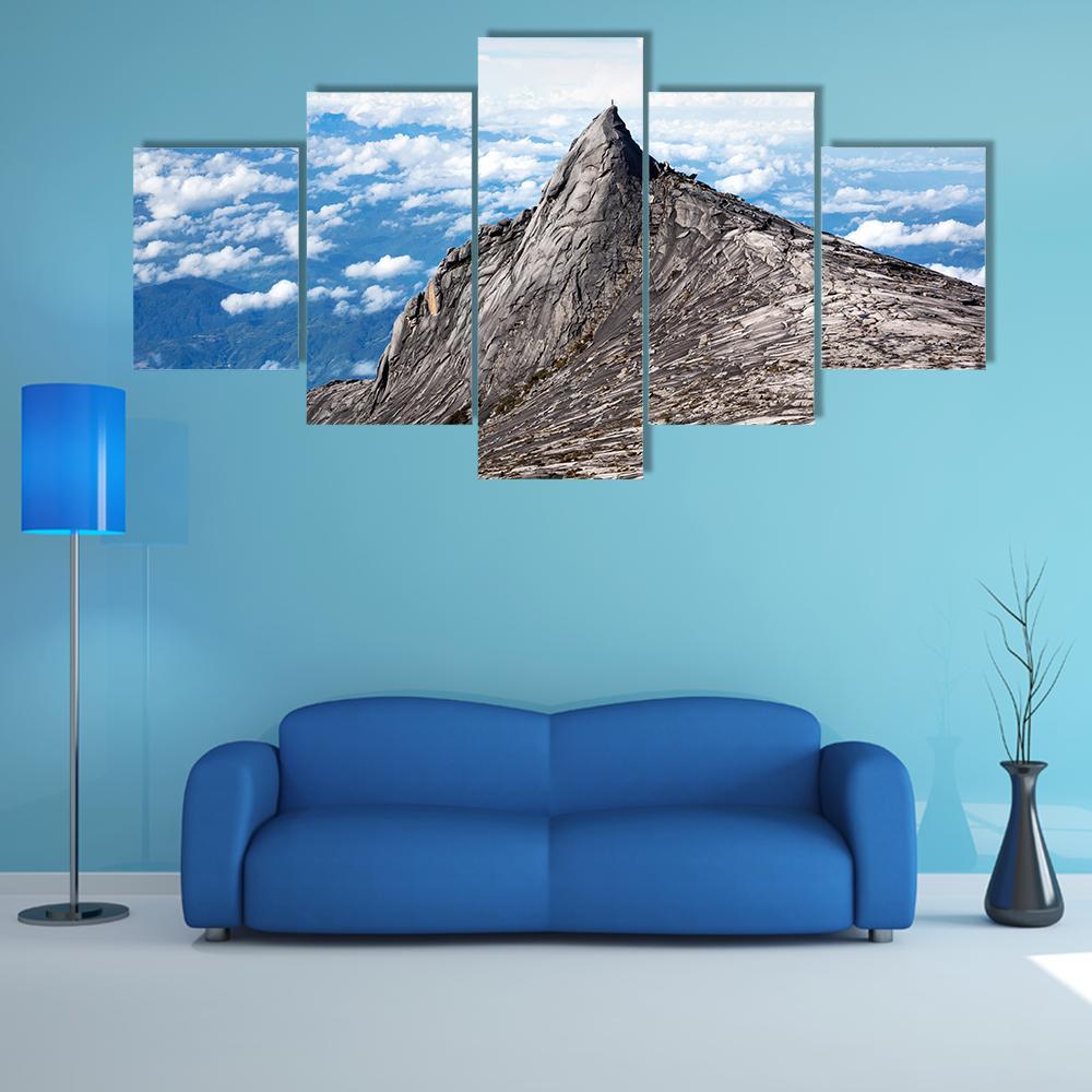 Kinabalu Mount In Sabah Canvas Wall Art-5 Star-Gallery Wrap-62" x 32"-Tiaracle