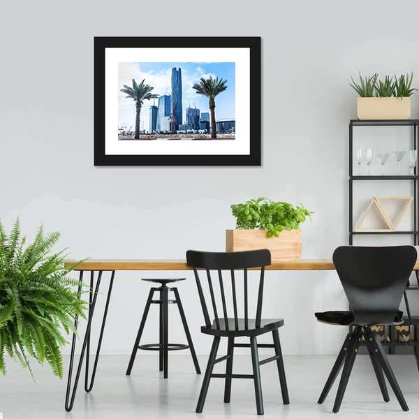 King Abdullah Financial District Canvas Wall Art-3 Horizontal-Gallery Wrap-25" x 16"-Tiaracle