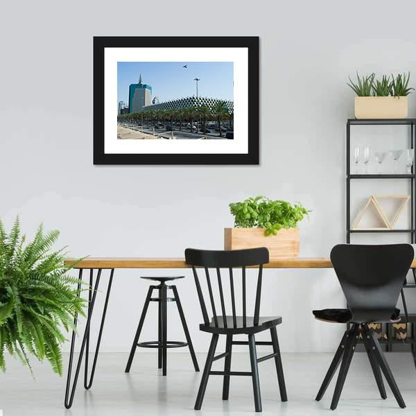 King Fahad National Library Canvas Wall Art-3 Horizontal-Gallery Wrap-25" x 16"-Tiaracle