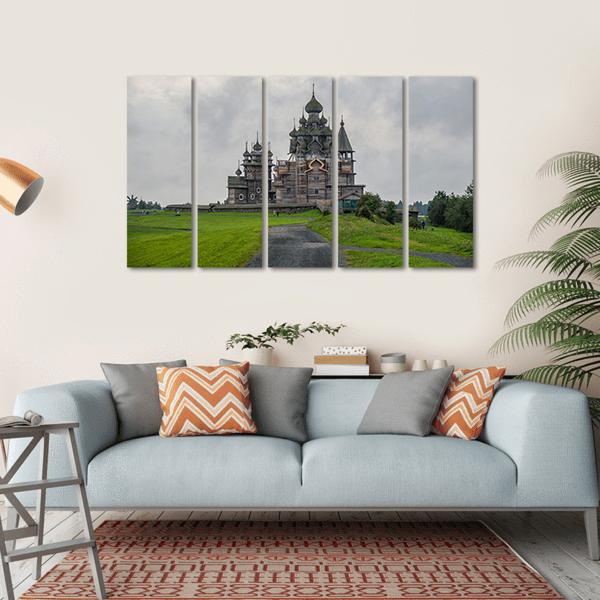 Kizhi Pogost In Russia Canvas Wall Art-5 Horizontal-Gallery Wrap-22" x 12"-Tiaracle