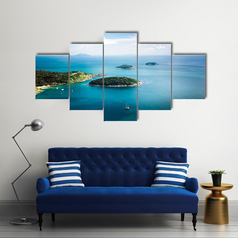 Koh Kaeo Island Thailand Canvas Wall Art-5 Star-Gallery Wrap-62" x 32"-Tiaracle