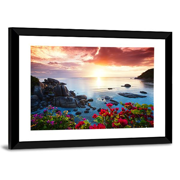 Koh Samui Island Thailand Canvas Wall Art-5 Horizontal-Gallery Wrap-22" x 12"-Tiaracle