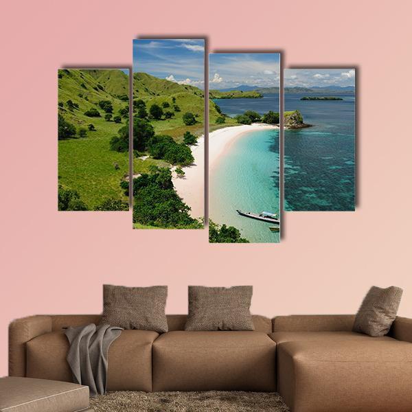 Komodo National Park Indonesia Canvas Wall Art-4 Pop-Gallery Wrap-50" x 32"-Tiaracle