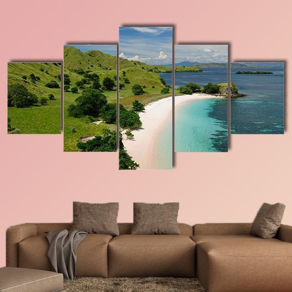 Komodo National Park Indonesia Canvas Wall Art-5 Star-Gallery Wrap-62" x 32"-Tiaracle