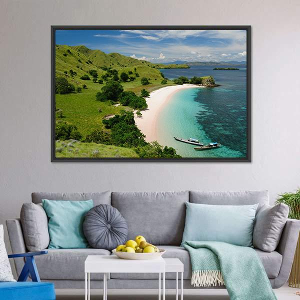 Komodo National Park Indonesia Canvas Wall Art-5 Horizontal-Gallery Wrap-22" x 12"-Tiaracle