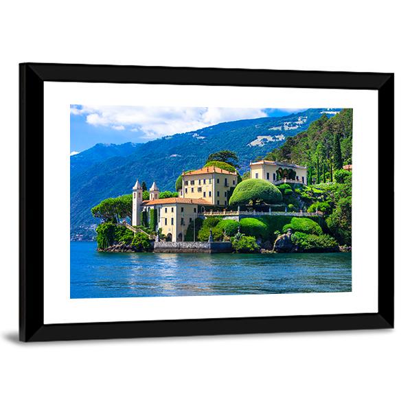 Lago Di Como Canvas Wall Art-3 Horizontal-Gallery Wrap-25" x 16"-Tiaracle