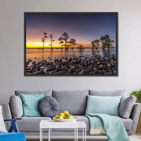 Laguna Beach Canvas Wall Art-5 Horizontal-Gallery Wrap-22" x 12"-Tiaracle