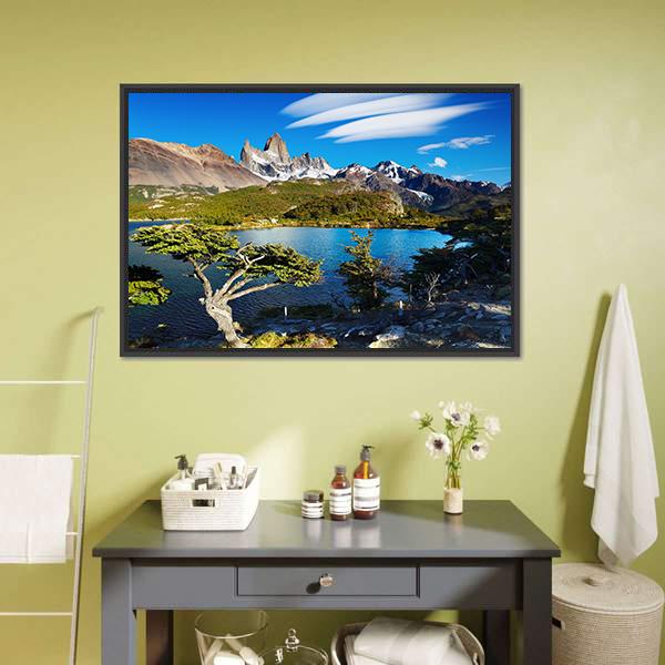 Laguna Capri Canvas Wall Art-1 Piece-Floating Frame-24" x 16"-Tiaracle