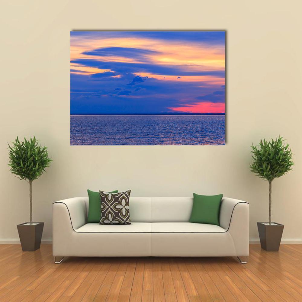 Lake Baikal Canvas Wall Art-1 Piece-Gallery Wrap-48" x 32"-Tiaracle
