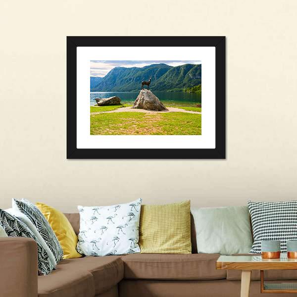 Lake Bohinj In Slovenia Panoramic Canvas Wall Art-1 Piece-36" x 12"-Tiaracle