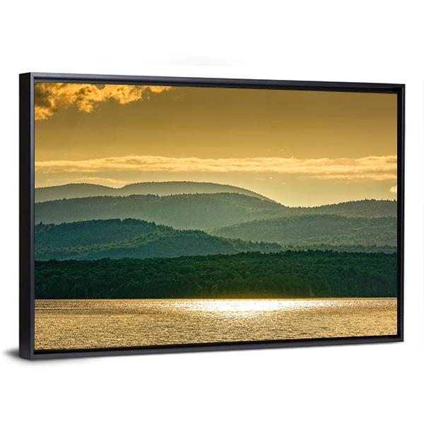 Lake Champlain Canvas Wall Art-3 Horizontal-Gallery Wrap-25" x 16"-Tiaracle