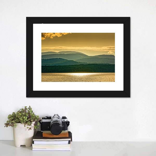 Lake Champlain Canvas Wall Art-1 Piece-Framed Print-20" x 16"-Tiaracle