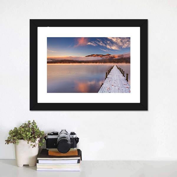 Lake Chuzenji Japan Canvas Wall Art-1 Piece-Framed Print-20" x 16"-Tiaracle