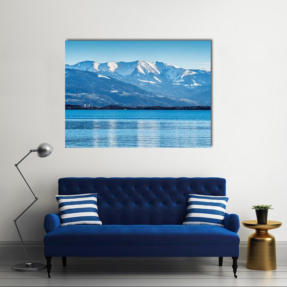 Lake Constance Bodensee Canvas Wall Art-1 Piece-Gallery Wrap-48" x 32"-Tiaracle