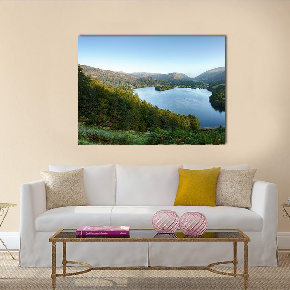 Lake District In England Canvas Wall Art-1 Piece-Gallery Wrap-36" x 24"-Tiaracle