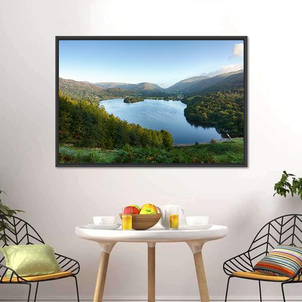 Lake District In England Panoramic Canvas Wall Art-1 Piece-36" x 12"-Tiaracle
