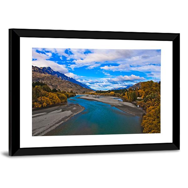 Lake Dunstan Canvas Wall Art-3 Horizontal-Gallery Wrap-25" x 16"-Tiaracle