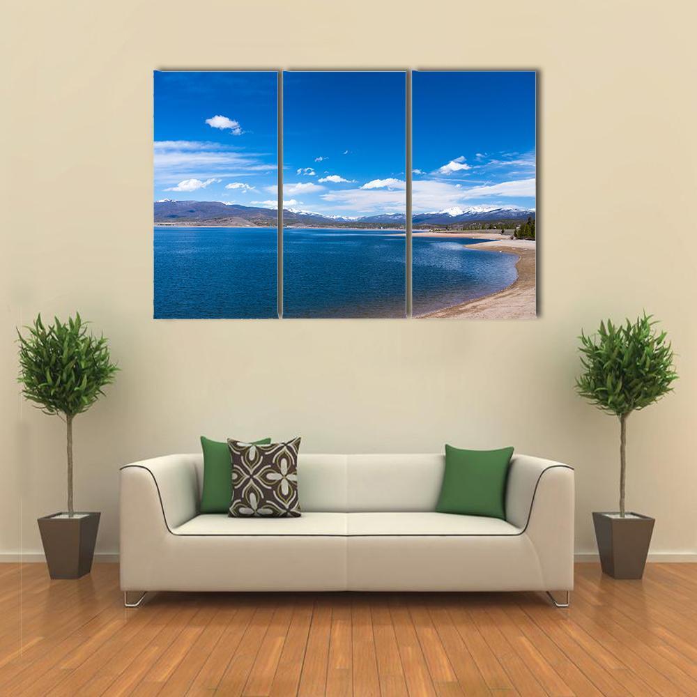 Lake Granby Colorado Canvas Wall Art-3 Horizontal-Gallery Wrap-37" x 24"-Tiaracle