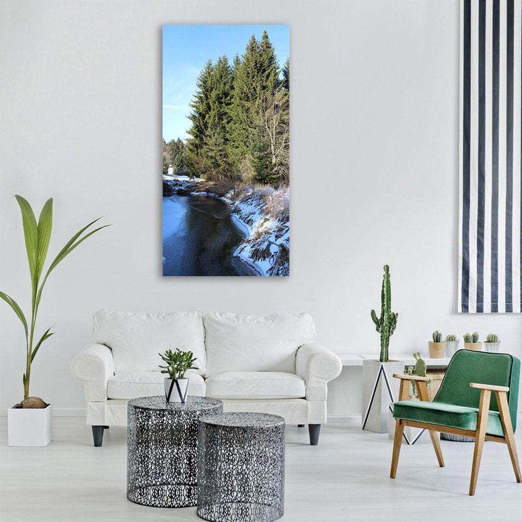 Lake In Bavaria Vertical Canvas Wall Art-1 Vertical-Gallery Wrap-12" x 24"-Tiaracle