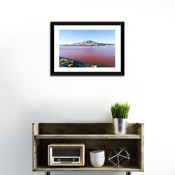 Lake In Bolivia Canvas Wall Art-1 Piece-Framed Print-20" x 16"-Tiaracle