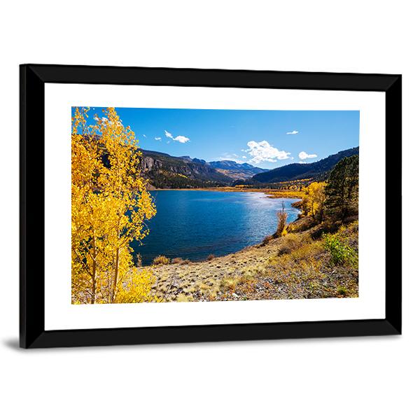 Lake In Colorado Canvas Wall Art-3 Horizontal-Gallery Wrap-25" x 16"-Tiaracle
