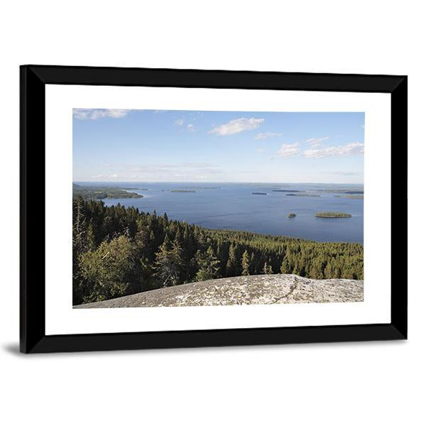 Lake in Finland Canvas Wall Art-3 Horizontal-Gallery Wrap-25" x 16"-Tiaracle
