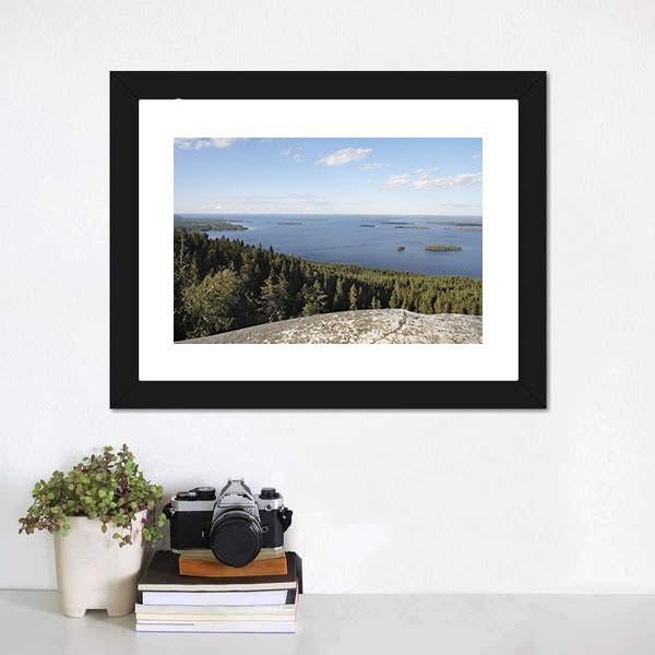 Lake in Finland Canvas Wall Art-1 Piece-Framed Print-20" x 16"-Tiaracle