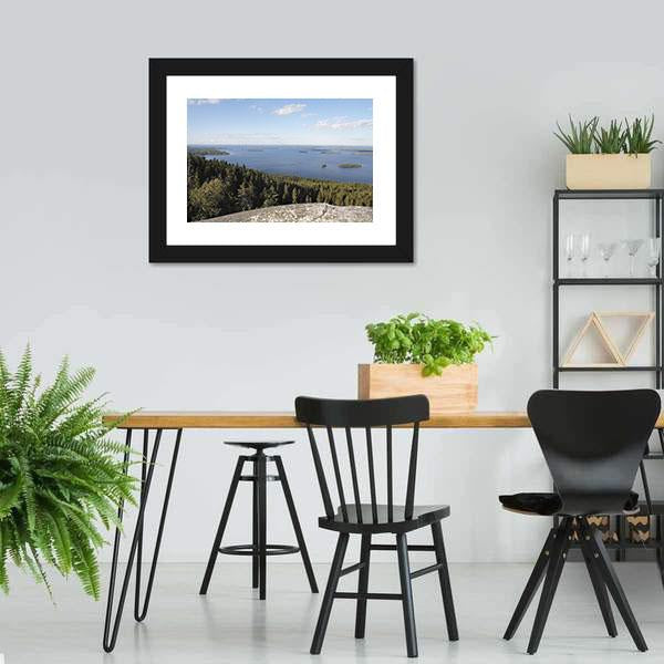 Lake in Finland Canvas Wall Art-3 Horizontal-Gallery Wrap-25" x 16"-Tiaracle