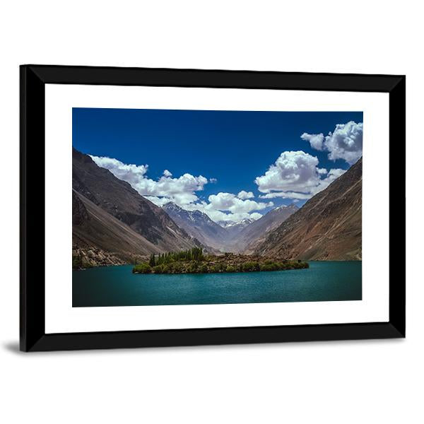 Lake In Karakoram Pakistan Canvas Wall Art-5 Horizontal-Gallery Wrap-22" x 12"-Tiaracle