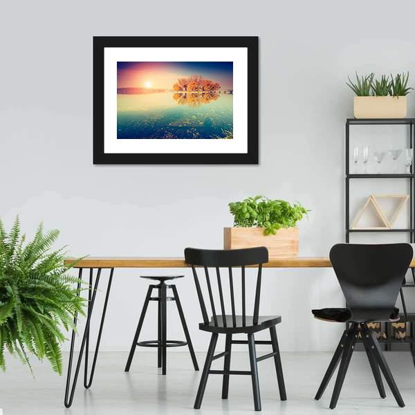 Lake In Ternopil Canvas Wall Art-3 Horizontal-Gallery Wrap-25" x 16"-Tiaracle