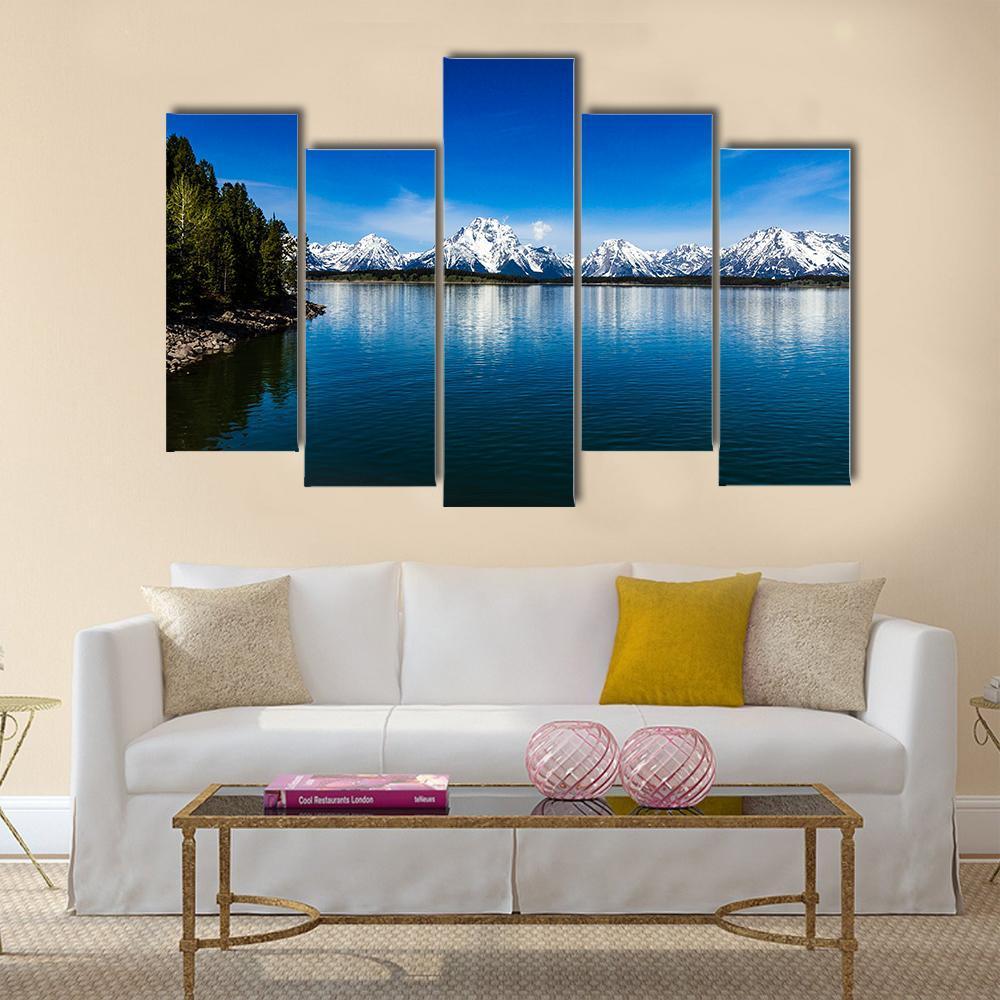 Lake Jackson Canvas Wall Art-5 Pop-Gallery Wrap-47" x 32"-Tiaracle