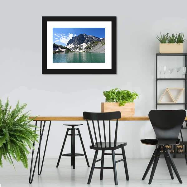 Lake Kseroloutsa Canvas Wall Art-5 Horizontal-Gallery Wrap-22" x 12"-Tiaracle