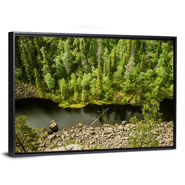 Lake Landscape Finland Canvas Wall Art-3 Horizontal-Gallery Wrap-25" x 16"-Tiaracle