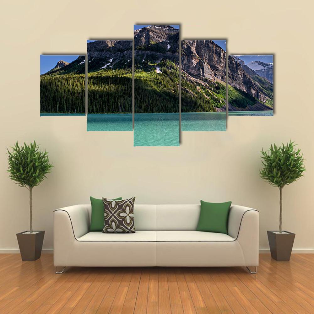 Lake Louise Alberta Canvas Wall Art-5 Star-Gallery Wrap-62" x 32"-Tiaracle