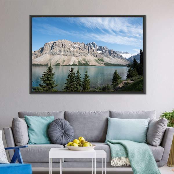Lake Louise In Alberta Canvas Wall Art-3 Horizontal-Gallery Wrap-25" x 16"-Tiaracle