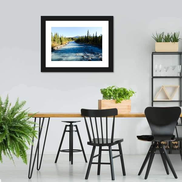 Lake Louise Village Canvas Wall Art-3 Horizontal-Gallery Wrap-25" x 16"-Tiaracle