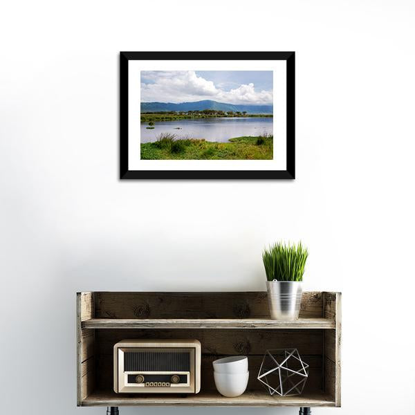 Lake Manyara Canvas Wall Art-1 Piece-Framed Print-20" x 16"-Tiaracle