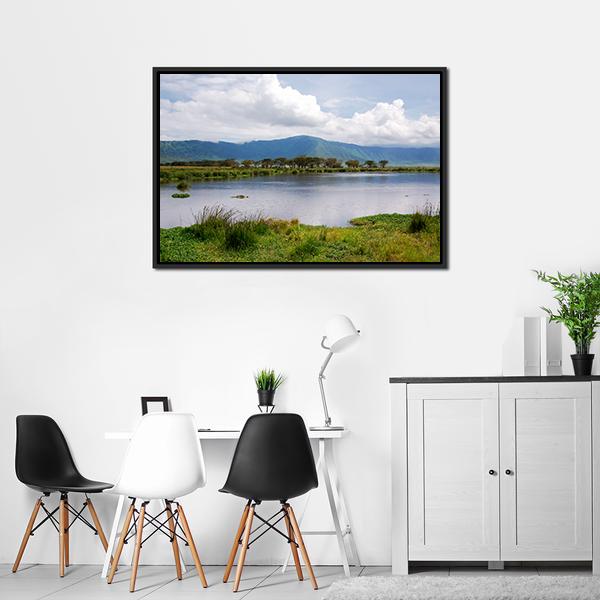 Lake Manyara Canvas Wall Art-3 Horizontal-Gallery Wrap-25" x 16"-Tiaracle