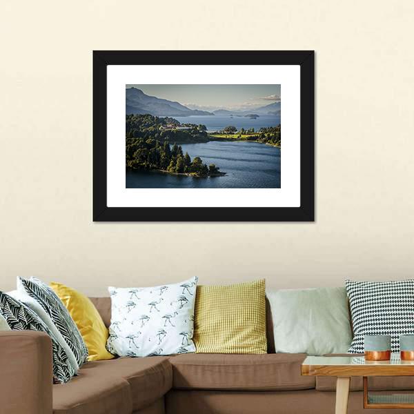 Lake Nahuel Huapi Argentina Canvas Wall Art-5 Horizontal-Gallery Wrap-22" x 12"-Tiaracle