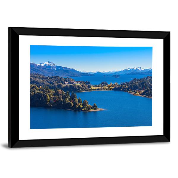 Lake Nahuel Huapi In Argentina Canvas Wall Art-3 Horizontal-Gallery Wrap-25" x 16"-Tiaracle