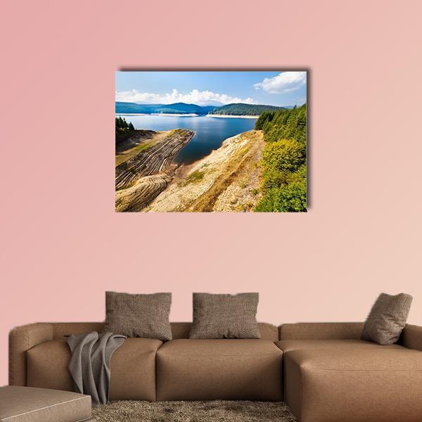 Lake Oasa Romania Canvas Wall Art-1 Piece-Gallery Wrap-36" x 24"-Tiaracle