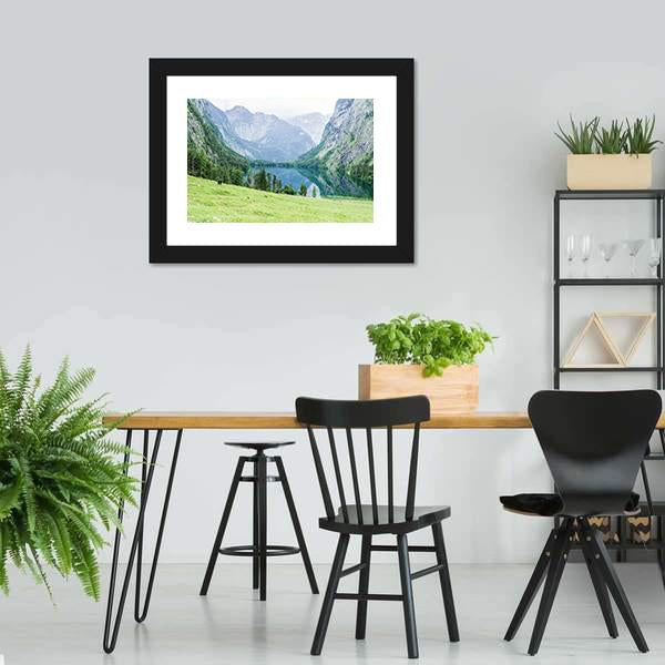 Lake Obersee Canvas Wall Art-3 Horizontal-Gallery Wrap-25" x 16"-Tiaracle